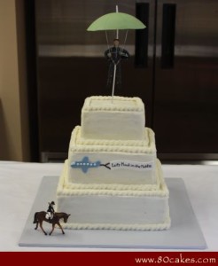 Skydiver Wedding Cake